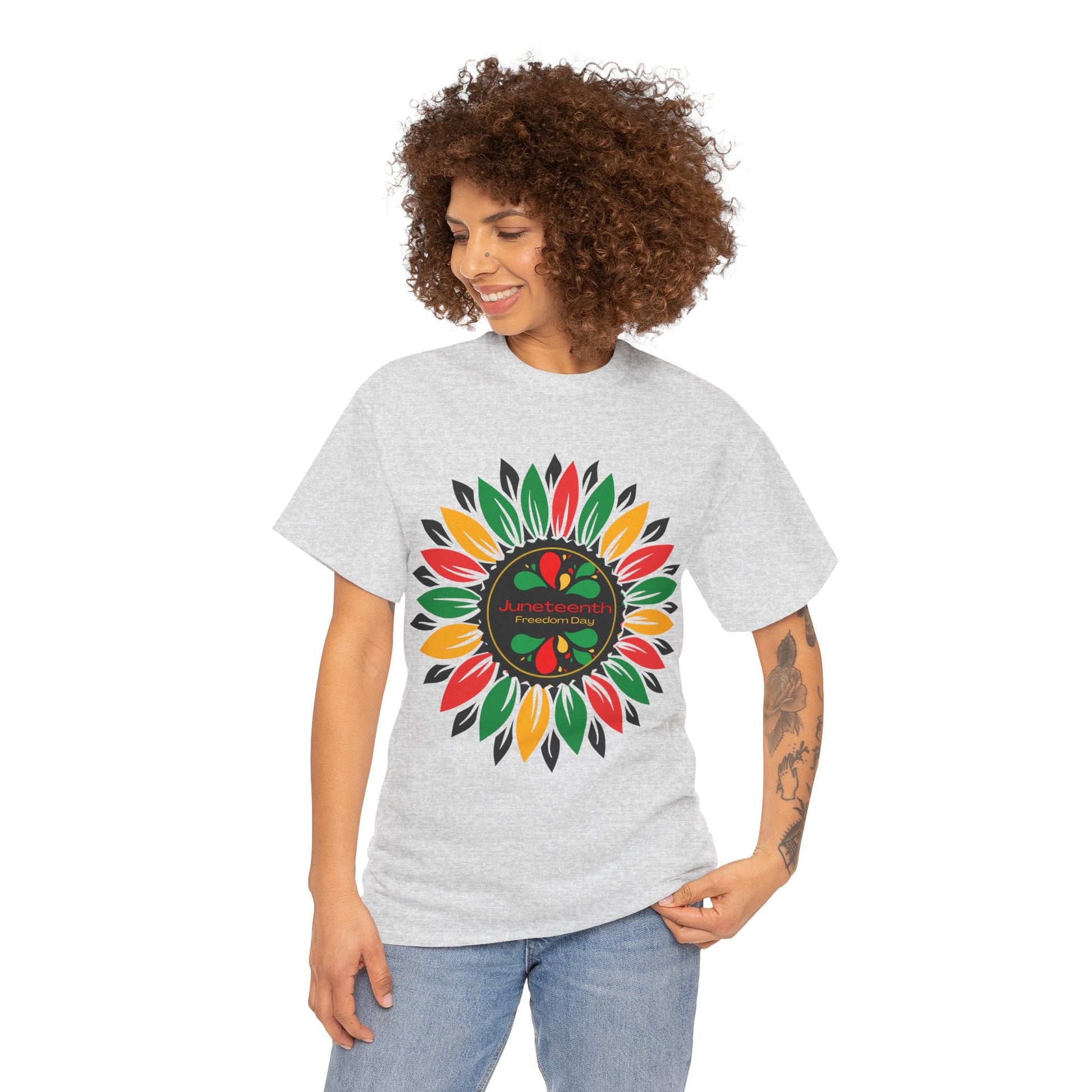 Growing Freely Cotton Tee - Premium T-Shirt from Printify - Just $14.45! Shop now at Novus Designs and Creations