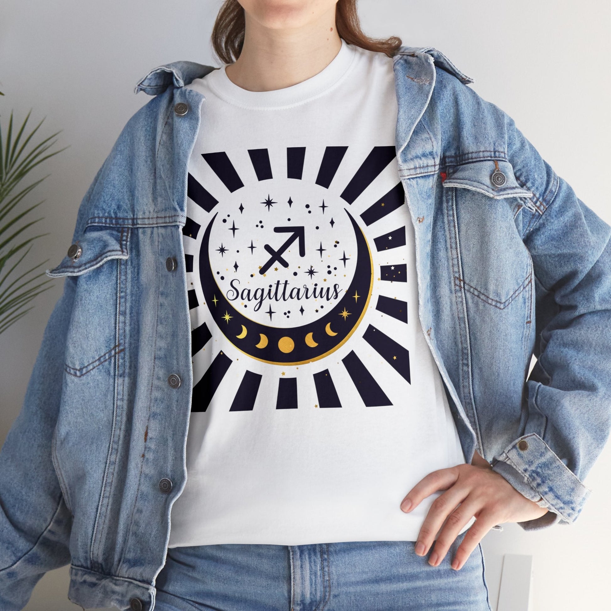 Golden Age of Sagittarius Cropped T-Shirt - Premium T-Shirt from Printify - Just $15.55! Shop now at Novus Designs and Creations