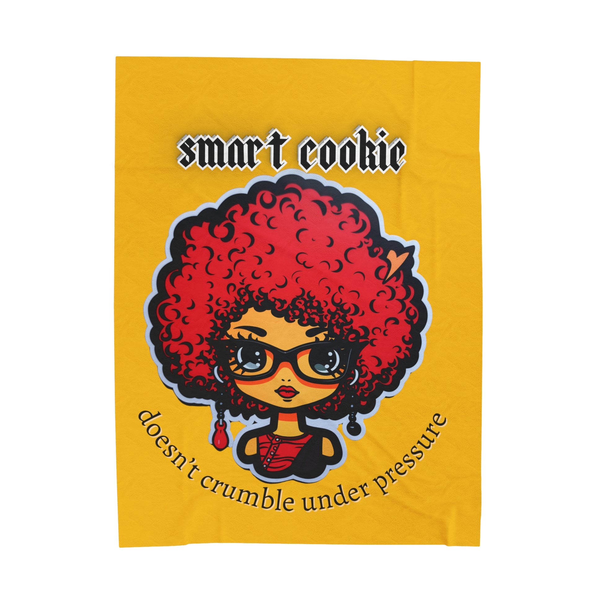 Smart Cookie Velveteen Plush Blanket - Premium All Over Prints from Printify - Just $22.38! Shop now at Novus Designs and Creations