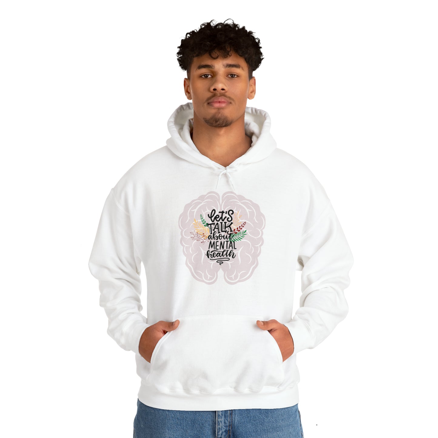 Brainy Mental Health Hoodie - Premium Hoodie from Printify - Just $26.97! Shop now at Novus Designs and Creations