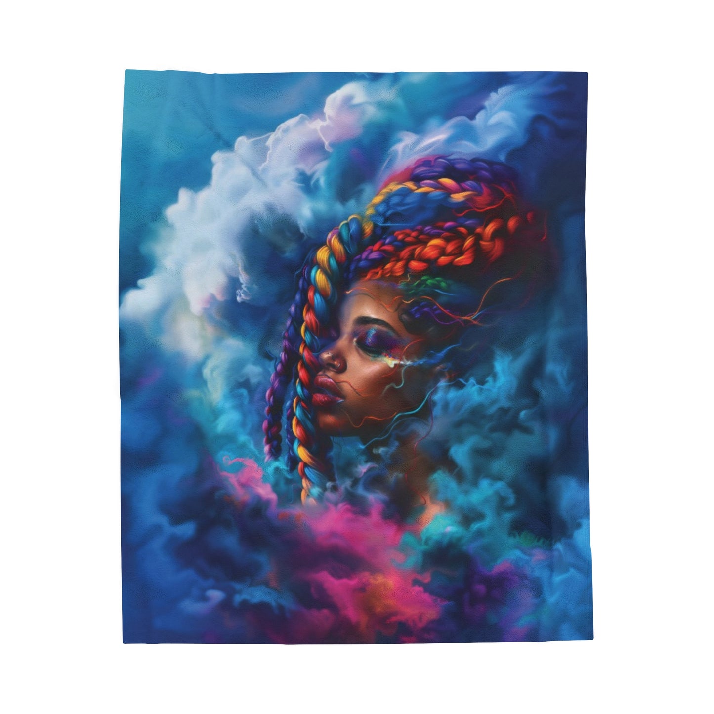 Spectral Symphony Plush Blanket - Premium All Over Prints from Printify - Just $22.38! Shop now at Novus Designs and Creations