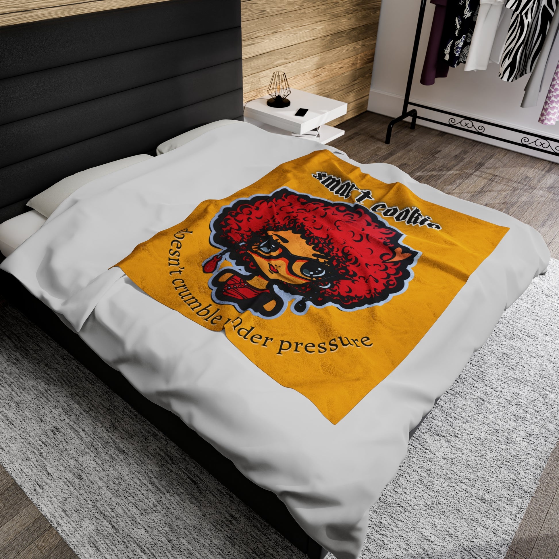 Smart Cookie Velveteen Plush Blanket - Premium All Over Prints from Printify - Just $22.38! Shop now at Novus Designs and Creations