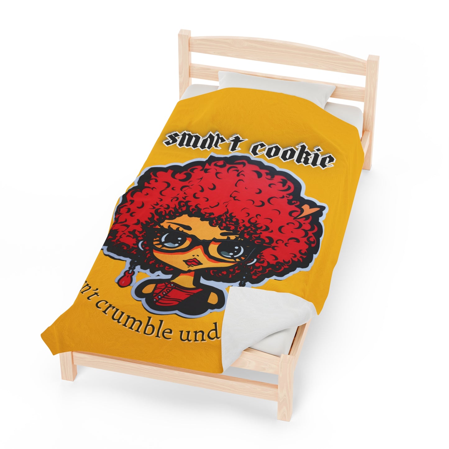 Smart Cookie Velveteen Plush Blanket - Premium All Over Prints from Printify - Just $22.38! Shop now at Novus Designs and Creations