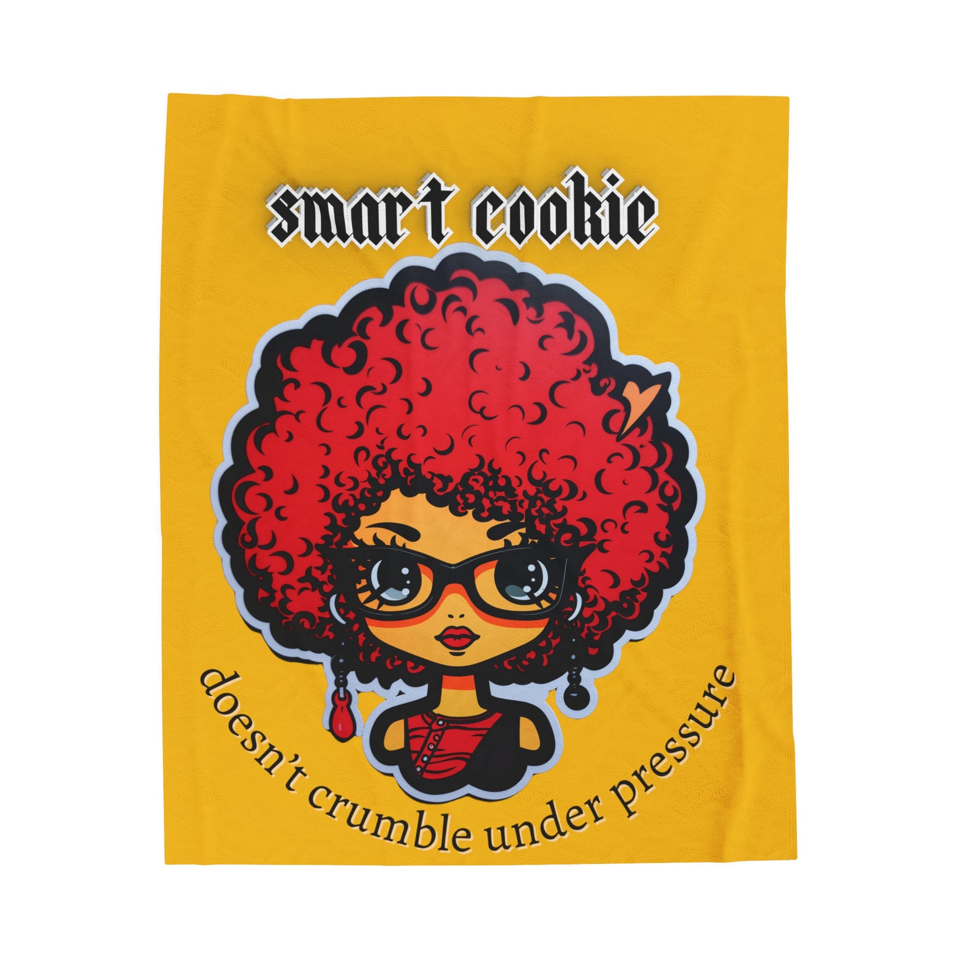 Smart Cookie Velveteen Plush Blanket - Premium All Over Prints from Printify - Just $22.38! Shop now at Novus Designs and Creations