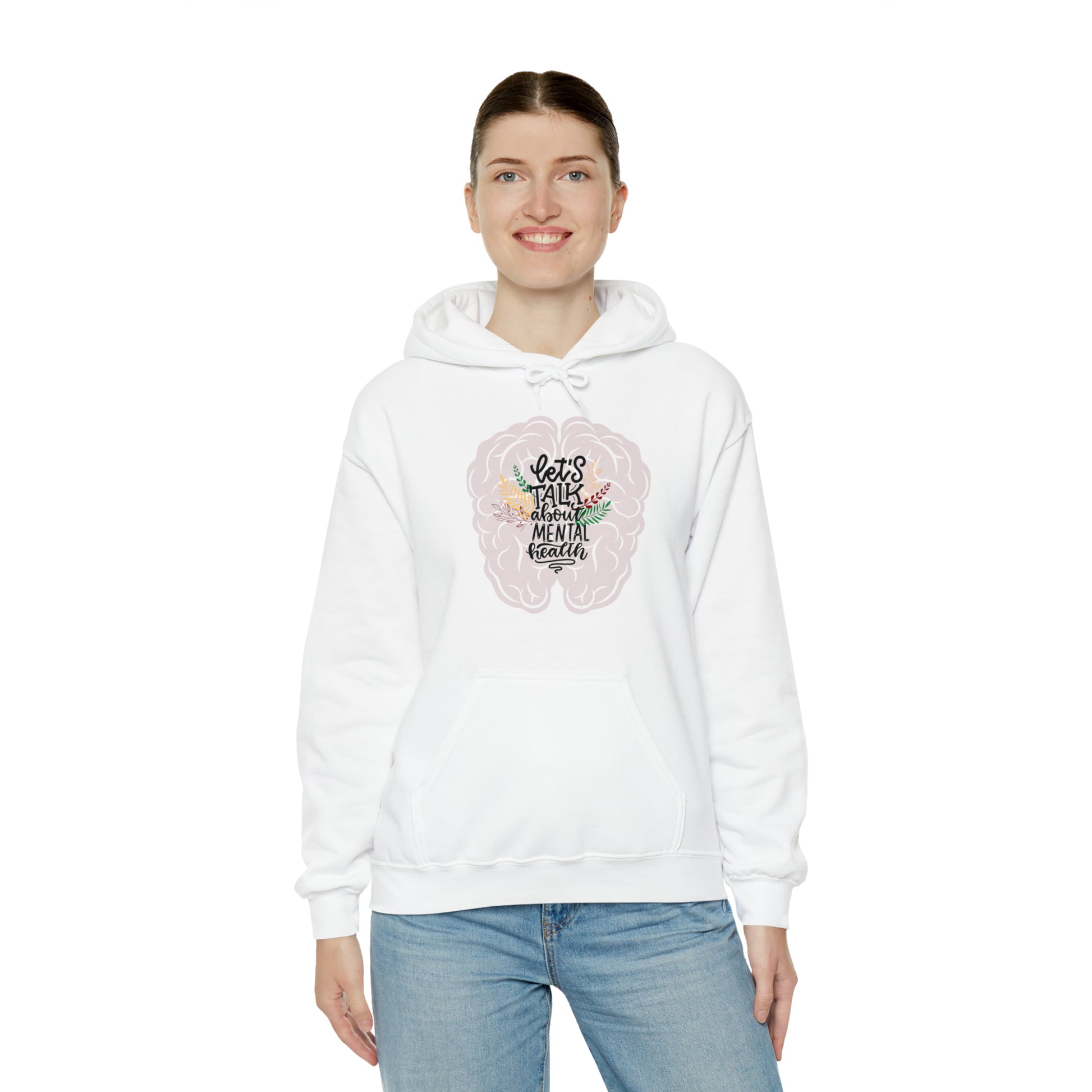 Brainy Mental Health Hoodie - Premium Hoodie from Printify - Just $26.97! Shop now at Novus Designs and Creations