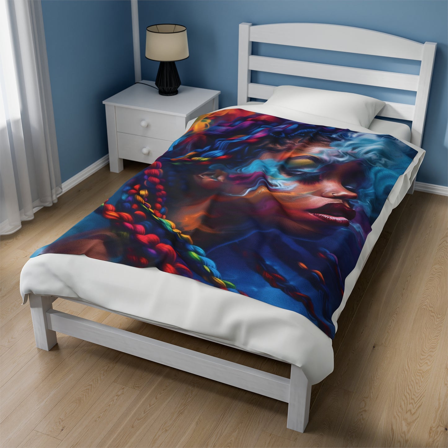 Nebula Bloom Plush Blanket - Premium All Over Prints from Printify - Just $22.38! Shop now at Novus Designs and Creations