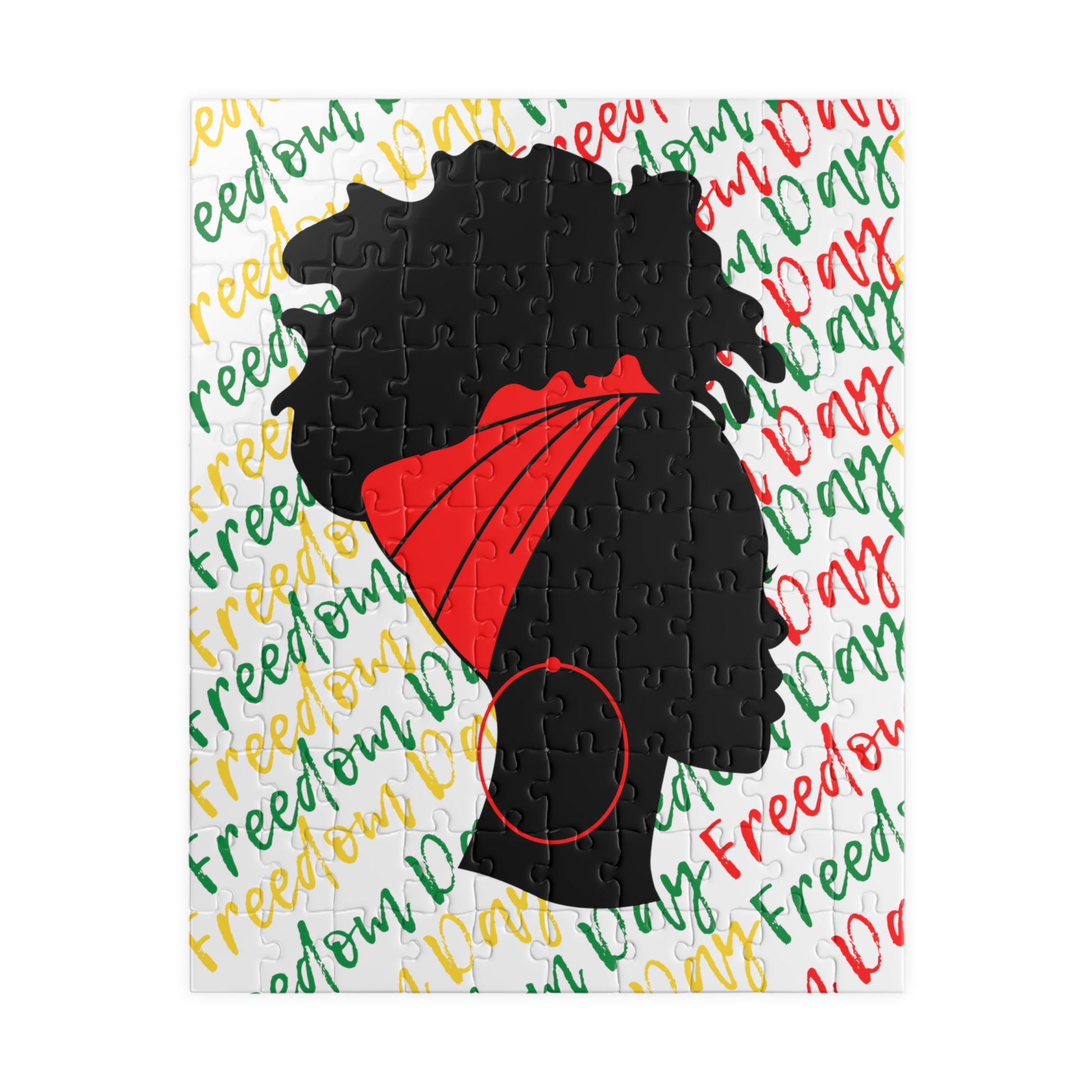 Freedom Day Silhouette Puzzle (110-piece) - Premium Puzzle from Printify - Just $10.66! Shop now at Novus Designs and Creations