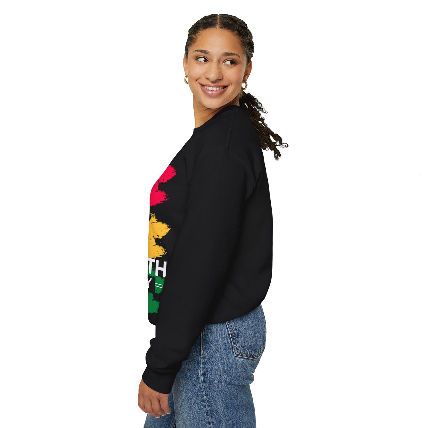 Freedom and Solidarity Sweatshirt - Premium Sweatshirt from Printify - Just $25.99! Shop now at Novus Designs and Creations