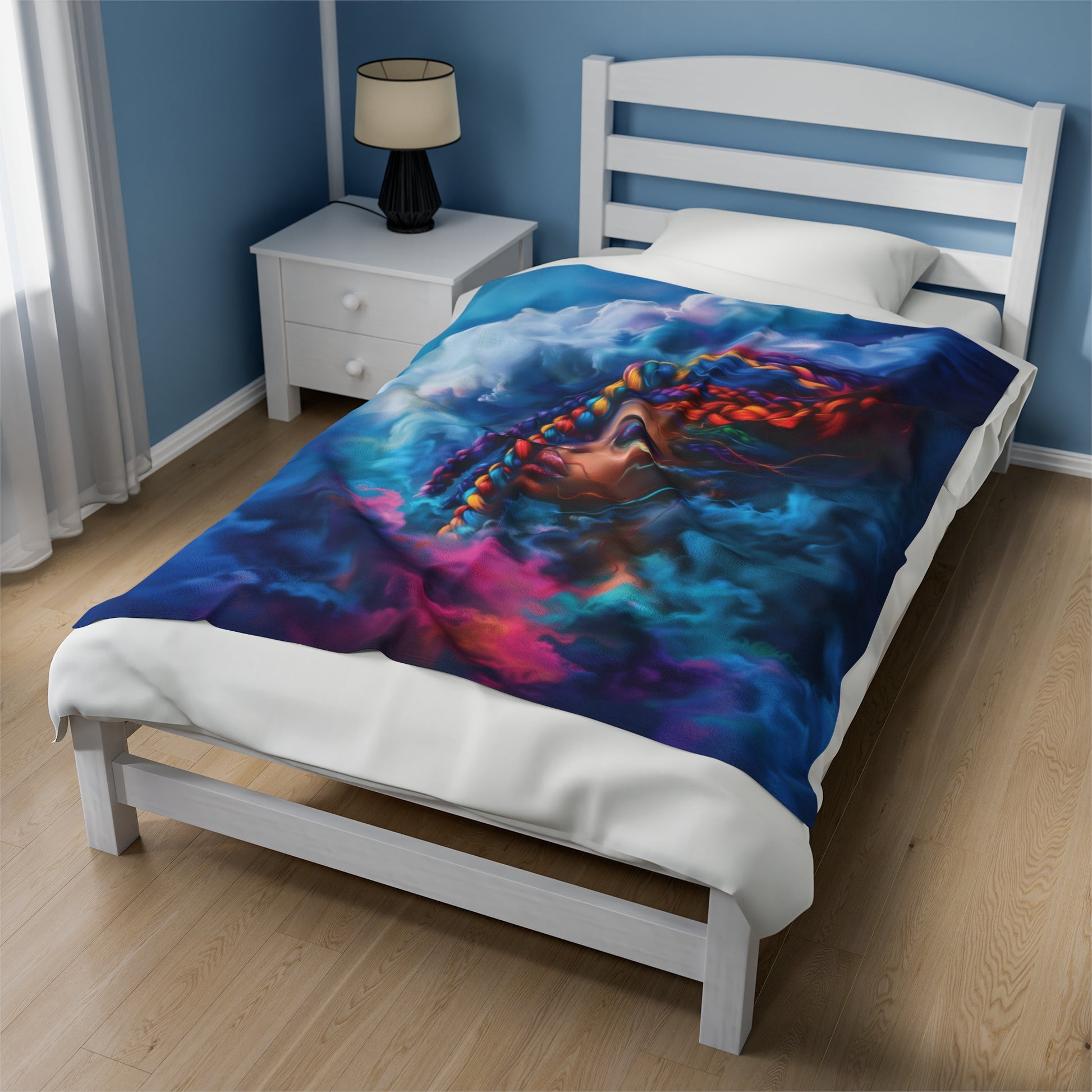 Spectral Symphony Plush Blanket - Premium All Over Prints from Printify - Just $22.38! Shop now at Novus Designs and Creations