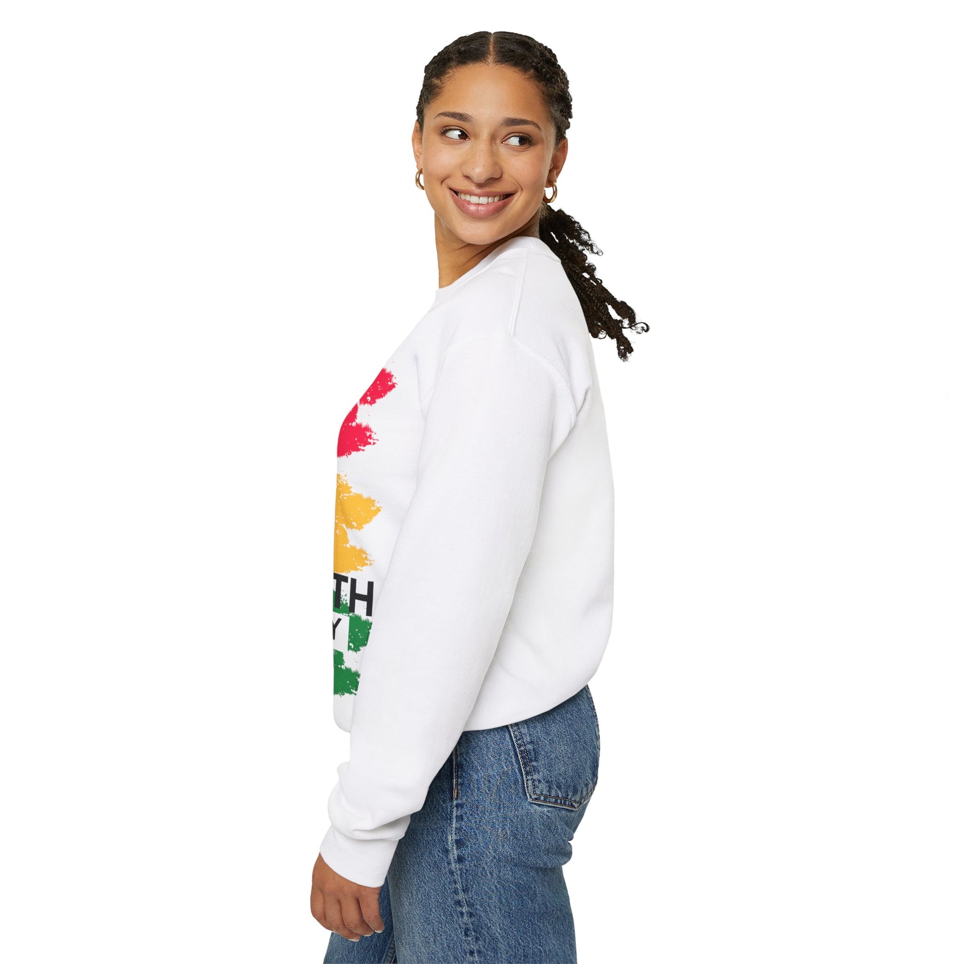 Freedom and Solidarity Sweatshirt - Premium Sweatshirt from Printify - Just $25.99! Shop now at Novus Designs and Creations