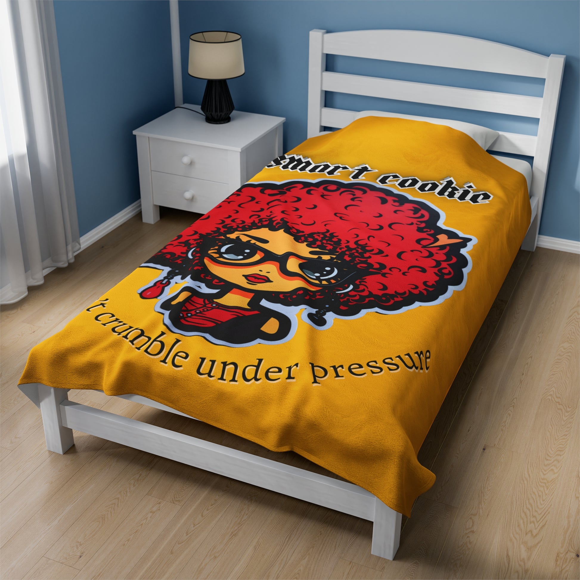 Smart Cookie Velveteen Plush Blanket - Premium All Over Prints from Printify - Just $22.38! Shop now at Novus Designs and Creations