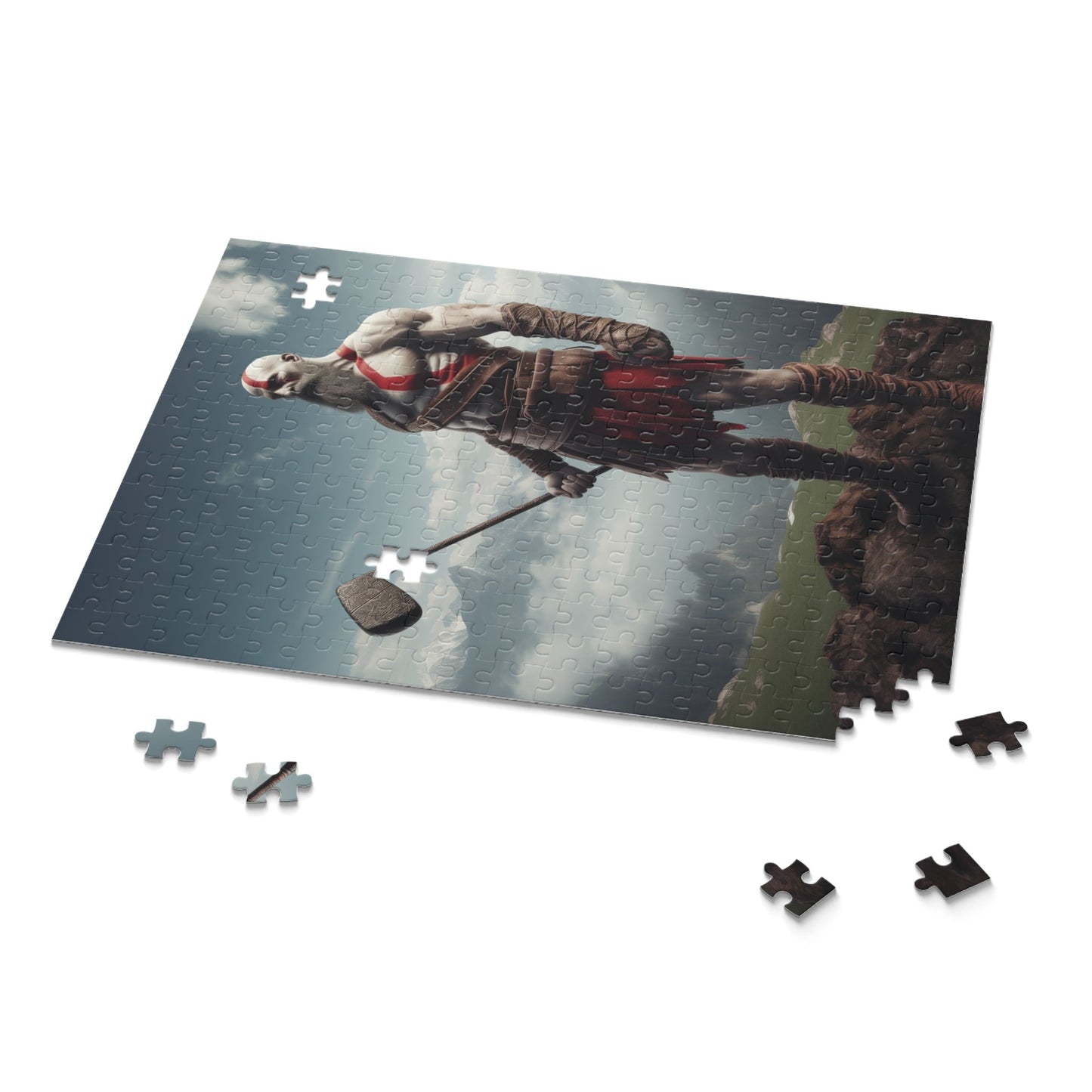 God of Golf Puzzle - Kratos Takes on the Green - Premium Puzzle from Printify - Just $26.73! Shop now at Novus Designs and Creations