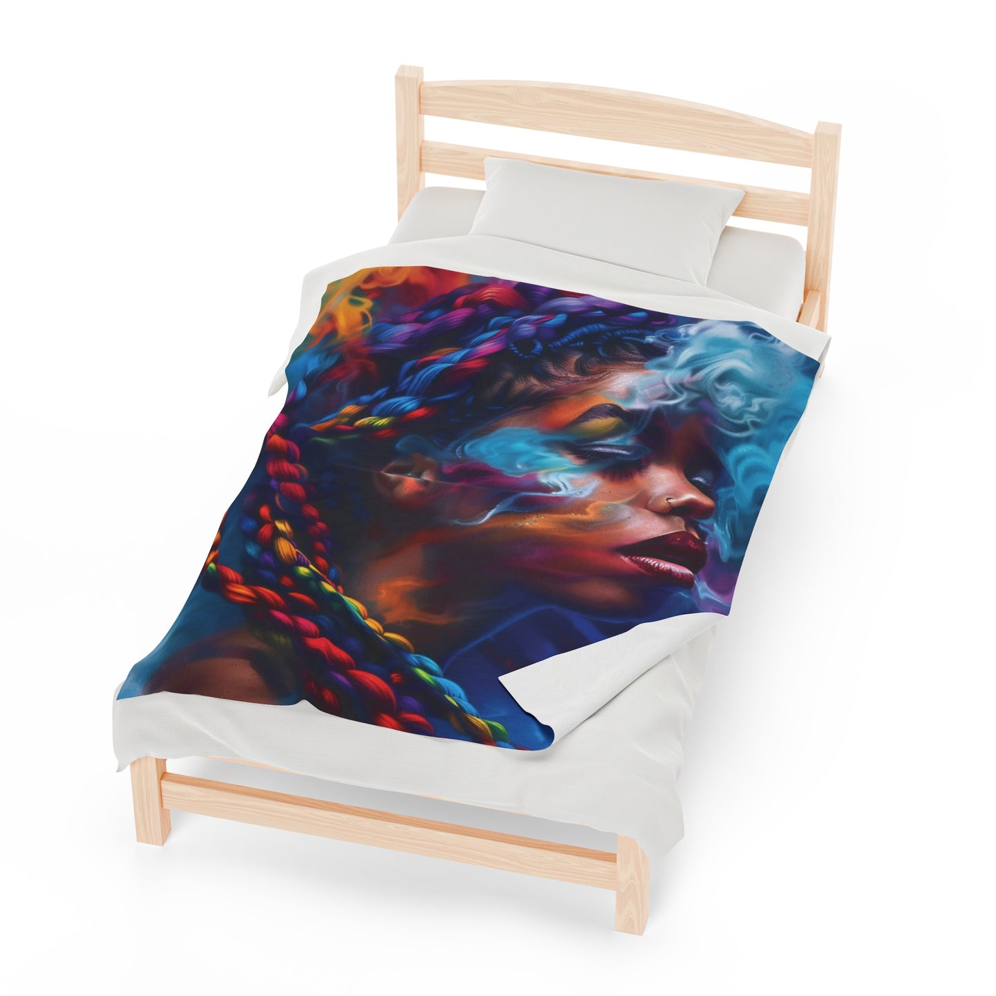 Nebula Bloom Plush Blanket - Premium All Over Prints from Printify - Just $22.38! Shop now at Novus Designs and Creations