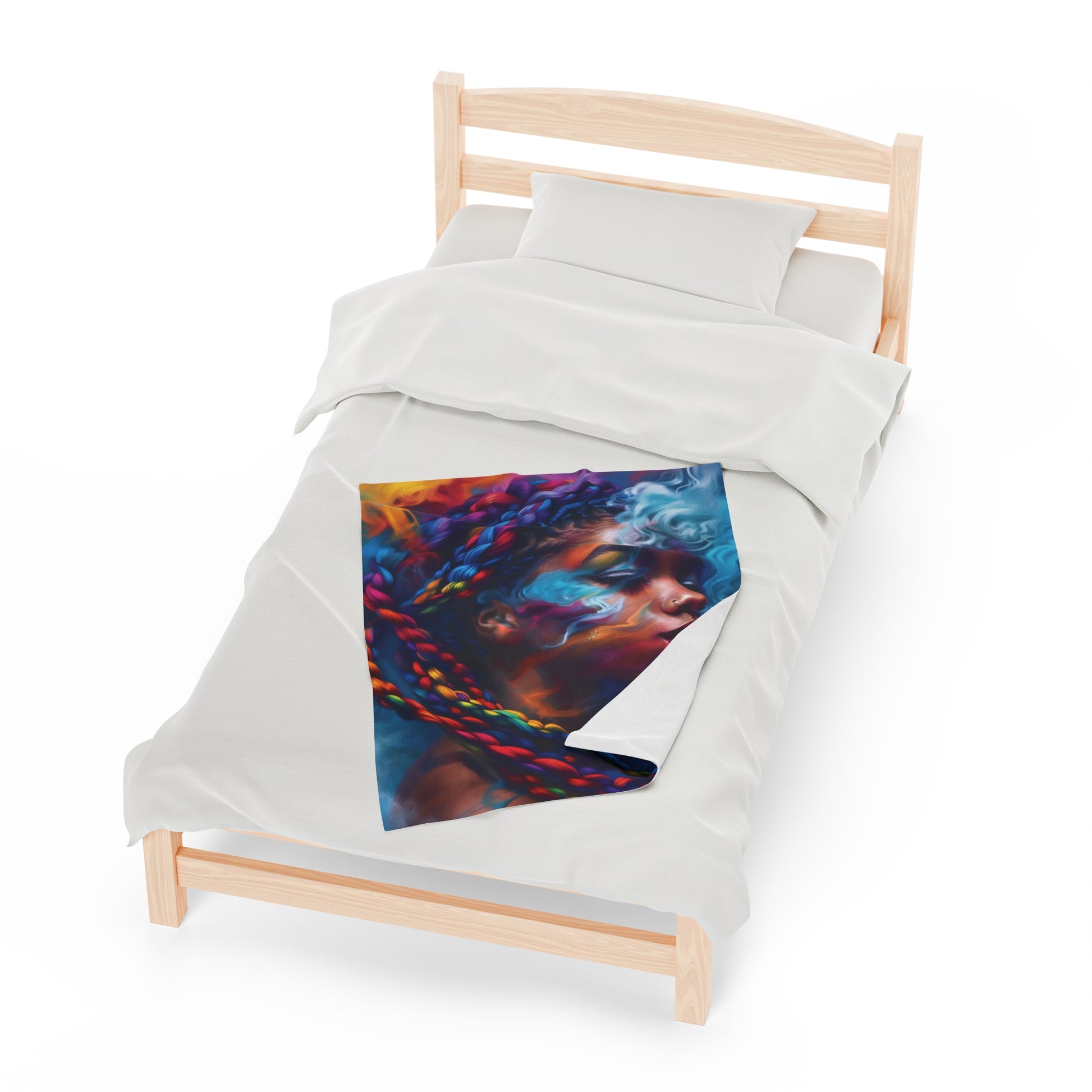 Nebula Bloom Plush Blanket - Premium All Over Prints from Printify - Just $22.38! Shop now at Novus Designs and Creations