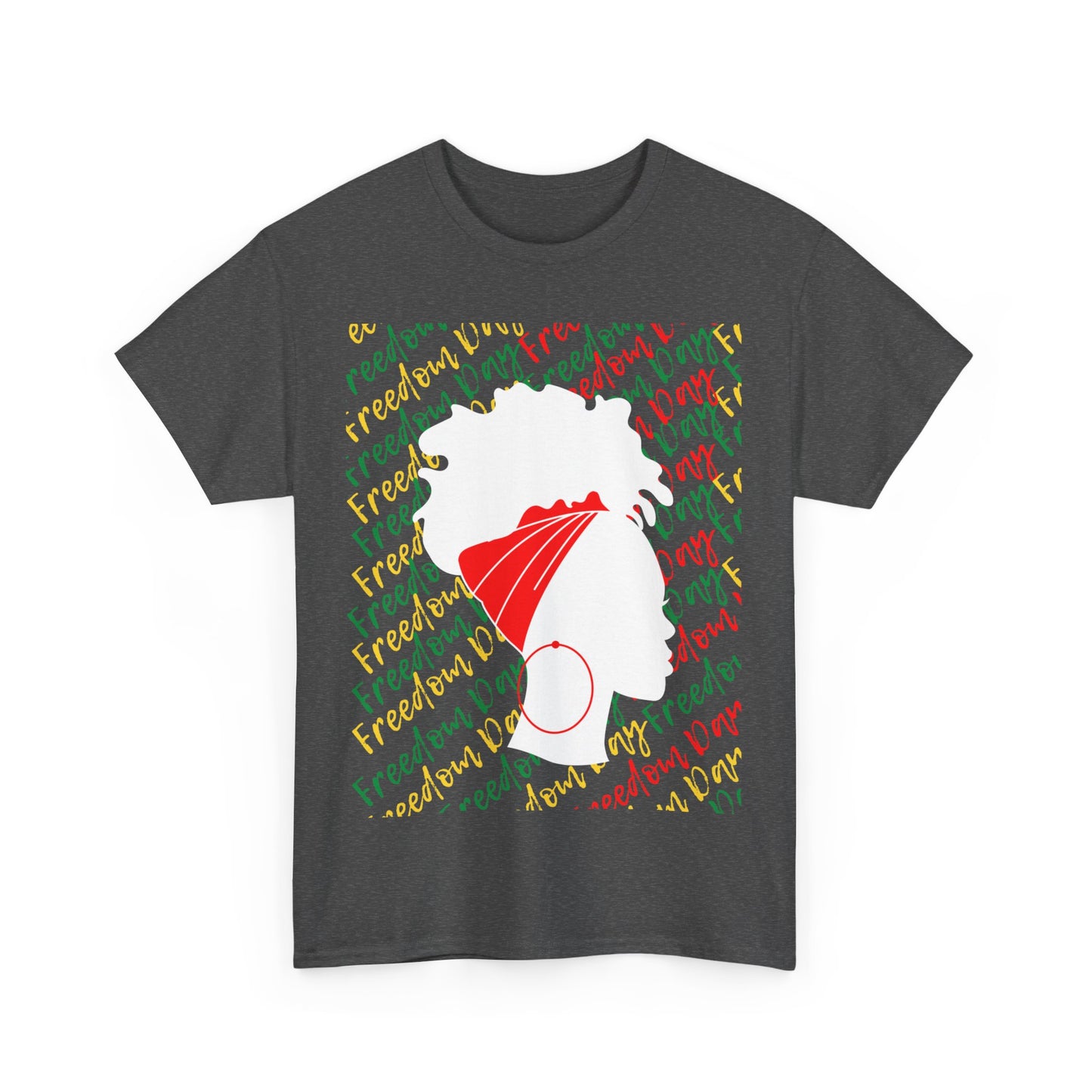 Freedom Day Silhouette v2 Cotton Tee - Premium T-Shirt from Printify - Just $14.45! Shop now at Novus Designs and Creations