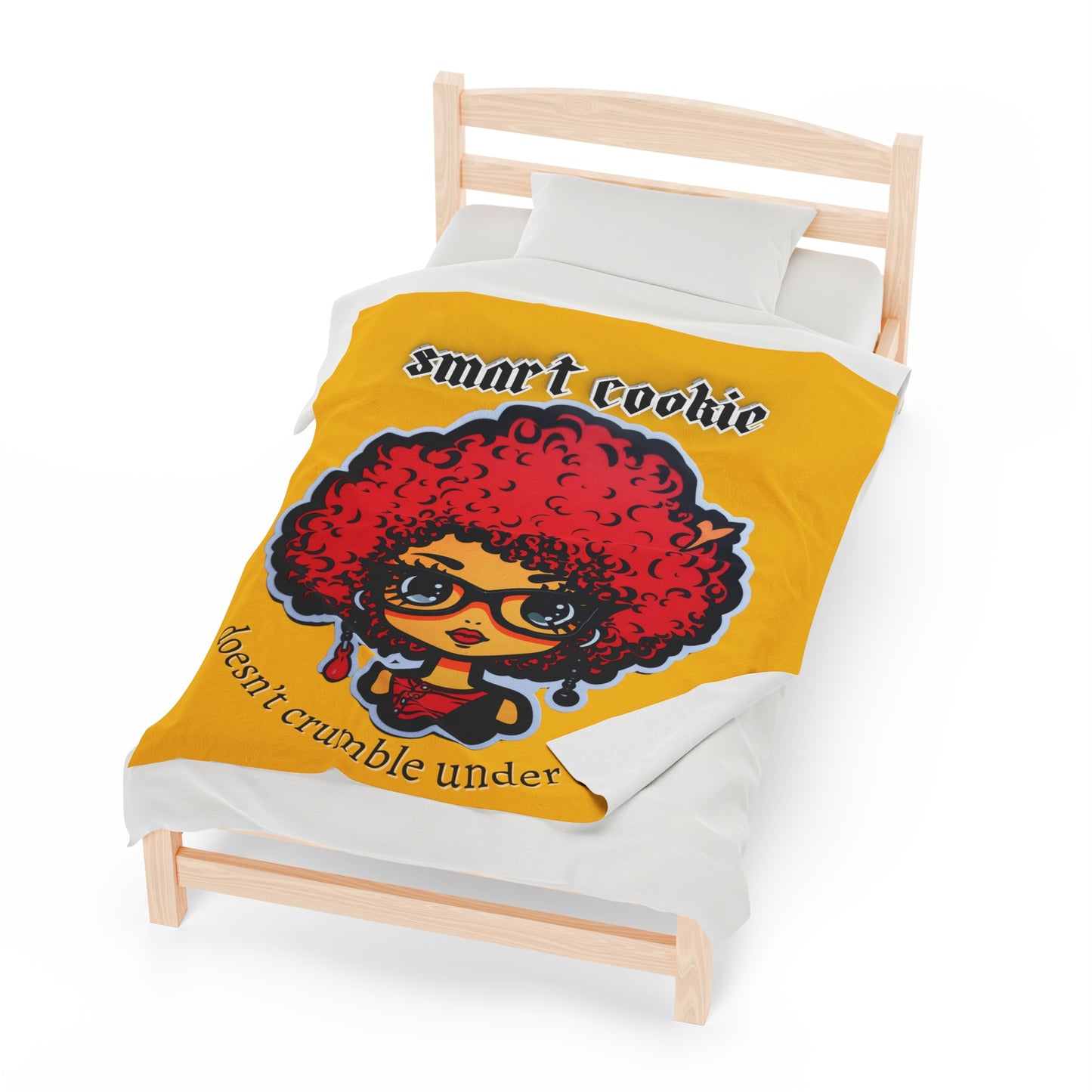 Smart Cookie Velveteen Plush Blanket - Premium All Over Prints from Printify - Just $22.38! Shop now at Novus Designs and Creations