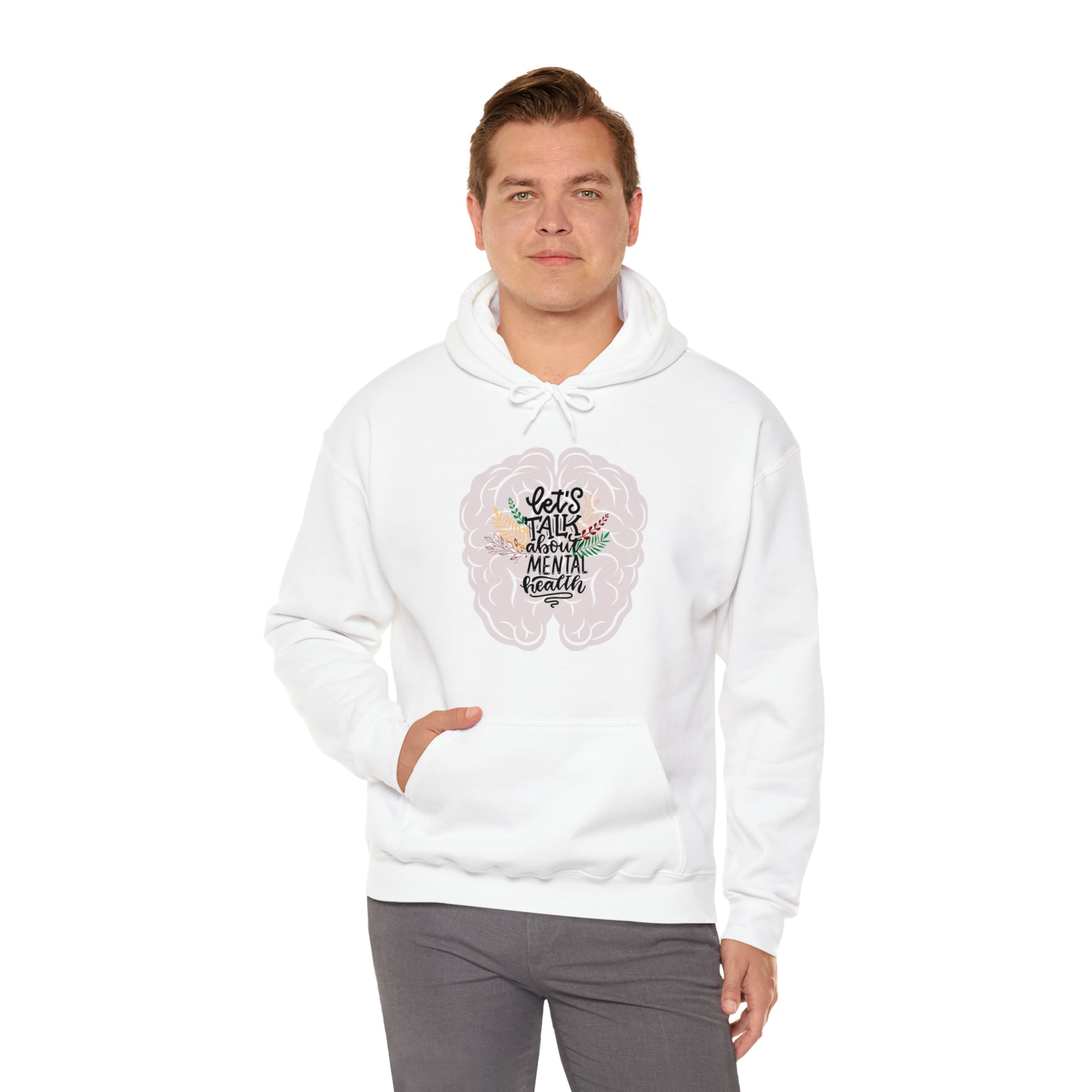 Brainy Mental Health Hoodie - Premium Hoodie from Printify - Just $26.97! Shop now at Novus Designs and Creations