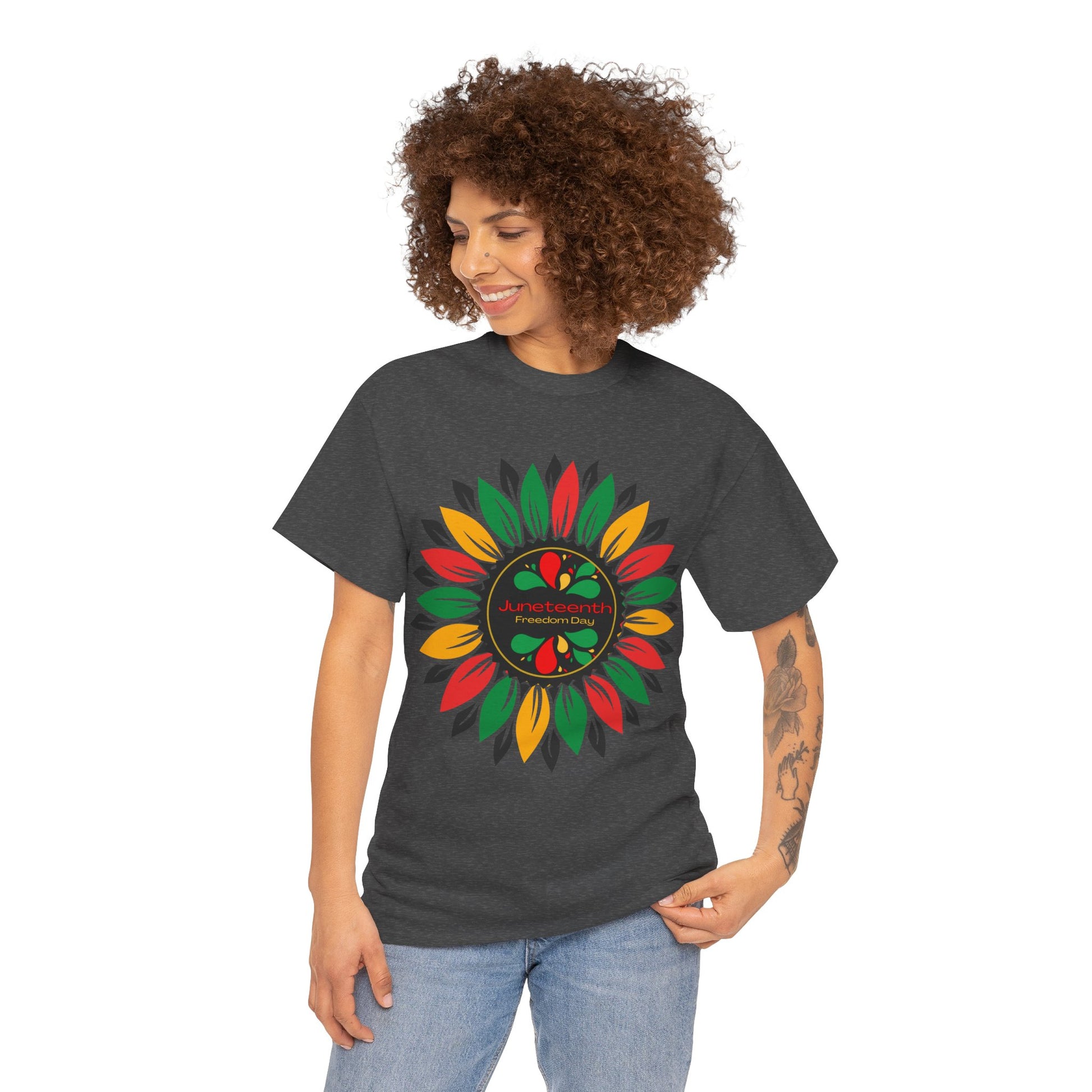 Growing Freely Cotton Tee - Premium T-Shirt from Printify - Just $14.45! Shop now at Novus Designs and Creations