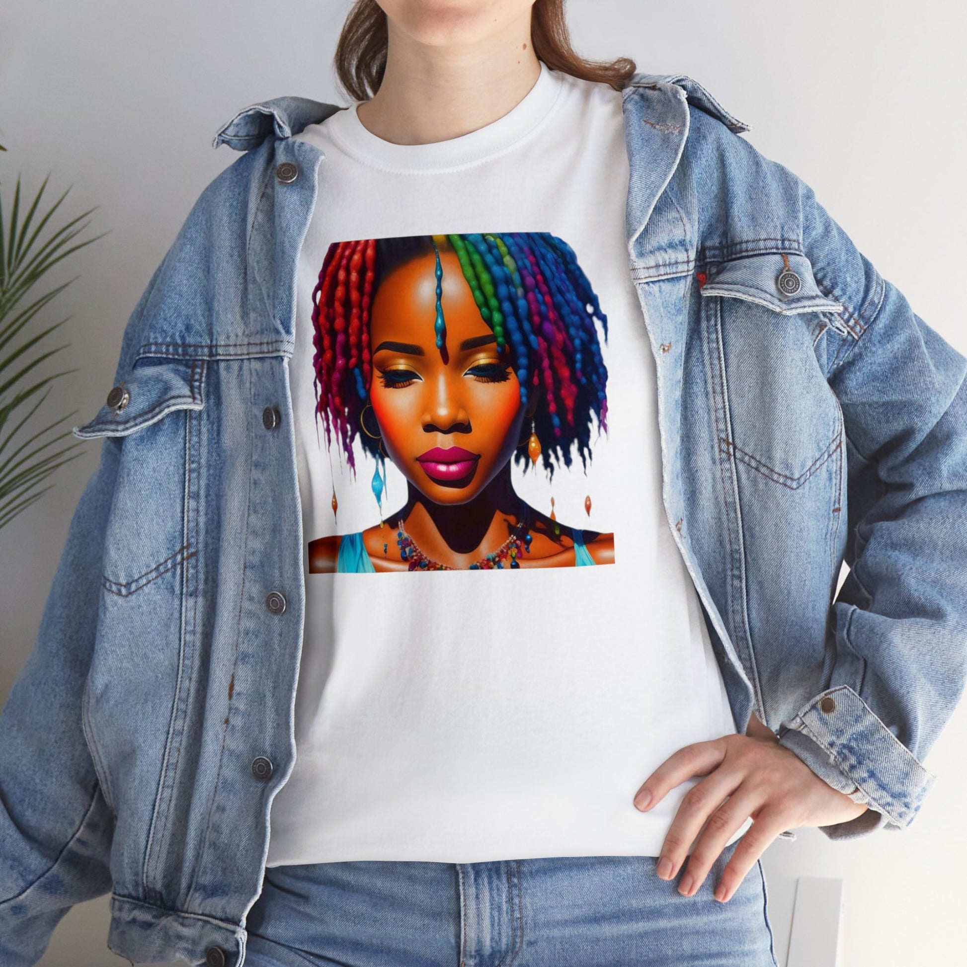 Rainbow Rain Tee - Premium T-Shirt from Printify - Just $11.82! Shop now at Novus Designs and Creations