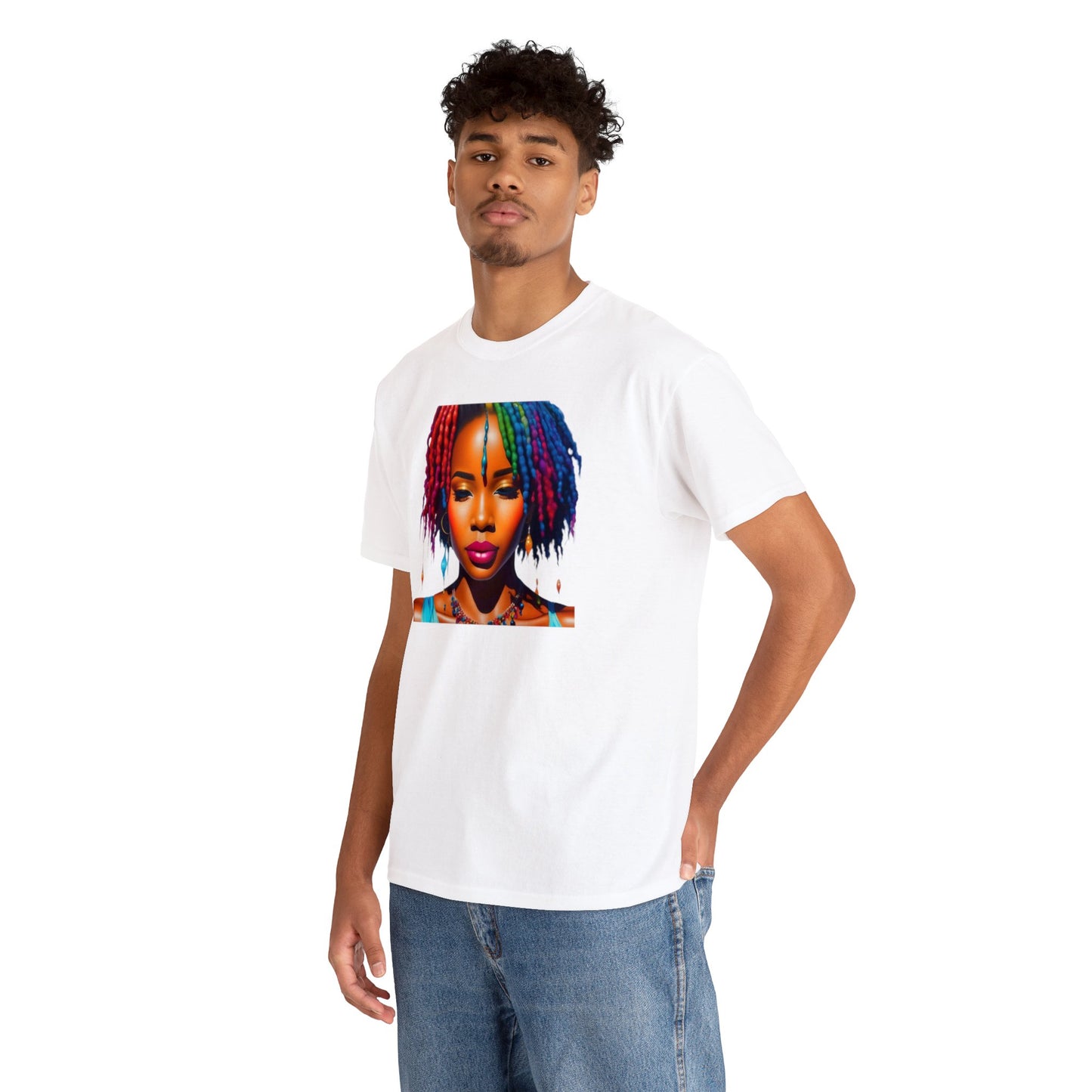 Rainbow Rain Tee - Premium T-Shirt from Printify - Just $11.82! Shop now at Novus Designs and Creations